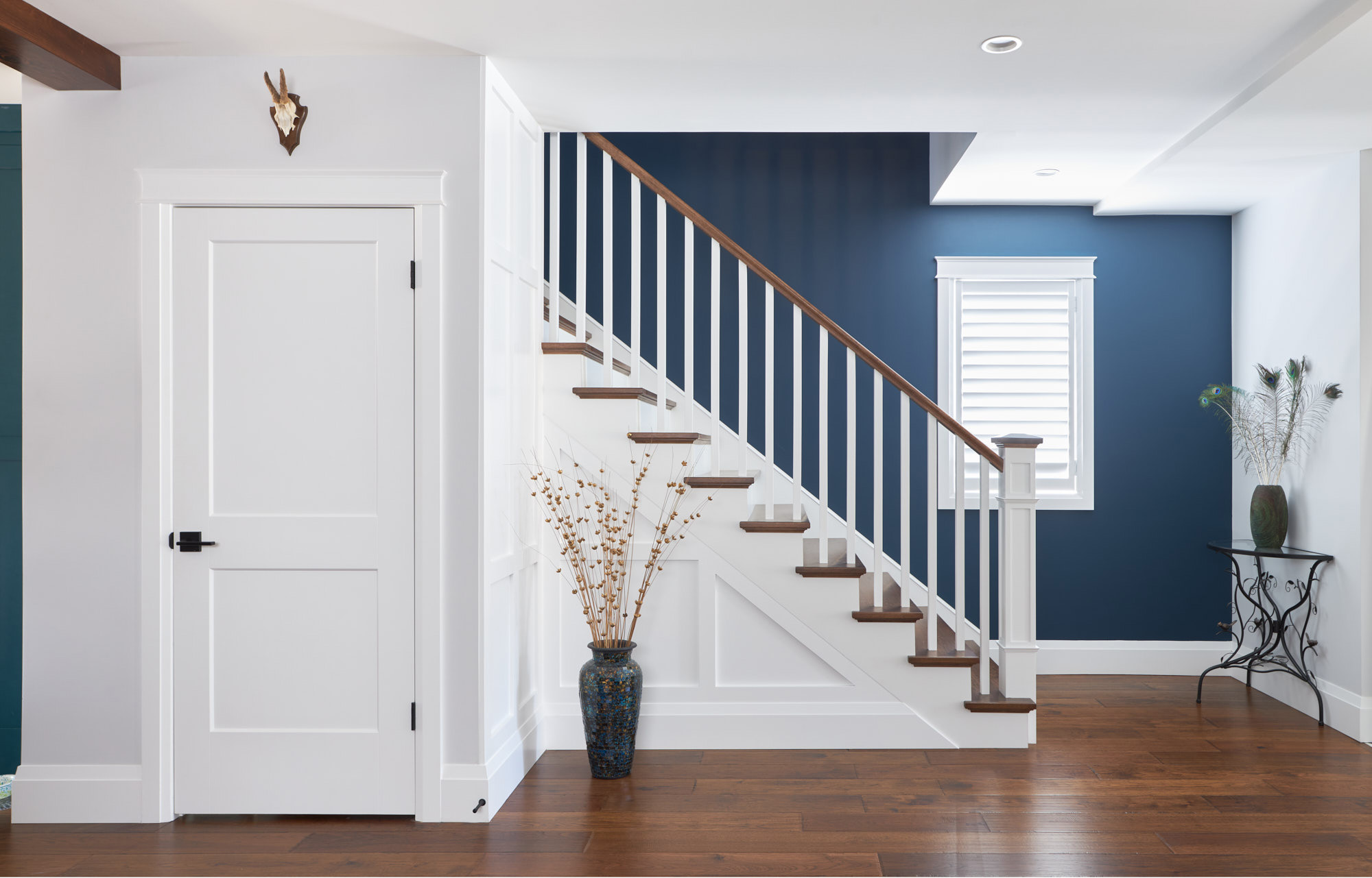 Classic Staircase Blue wall